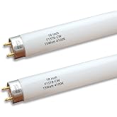 Flyercatch 18 INCH 2Pack F15W-T8-CW Cool White 15 Watt Fluorescent Bulb,18 inch F15T8/CW 4100K Linear Light,T8 Tube for Under Cabinet, Kitchen Sink RV (18'' MOL)