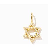 Gelin Diamond Star of David Charm 10K Solid Gold