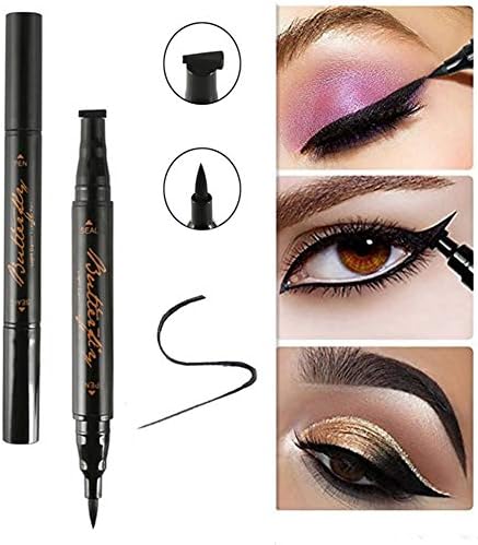 Domccy Winged Eyeliner Stamp Black Waterproof Long Lasting Liquid Eyeliner Pen Eye Seal Stamp Easy to Makeup Tool for Wing or Cat Eye Beauty tools, ladies cosmetics tools, birthday gifts