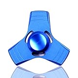 PPTOY Fidget Spinner Toy Finger Hand Cube 360 Degree Rotation Perfect For Quitting Smoking, ADD, ADHD, Anxiety, and Autism for Adults and Children (Blue)