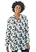 Woman Within Women's Plus Size Tab-Front Long Sleeve Shirt