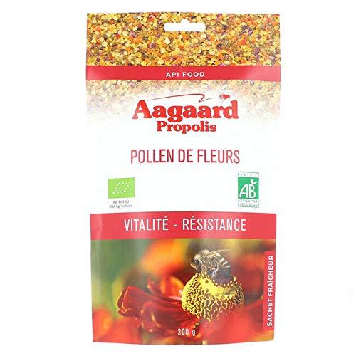 Bee Pollen Natural Raw, Organic Floral Pollen | 200g | Aargaard Propolis