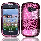 For Samsung Galaxy Centura S738C Hard Design Cover Case Pink Exotic Skins Accessory