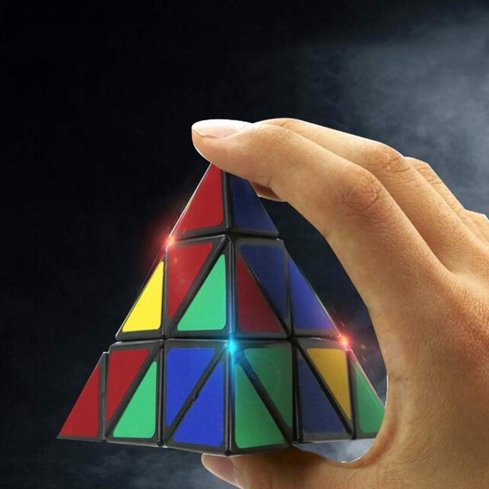 Amazon Hefuo ルービックキューブ 三角キューブ キューブ 立体パズル ピラミッド 4面体 競技専用 脳トレ おもちゃ 減圧おもちゃ 立体パズル おもちゃ