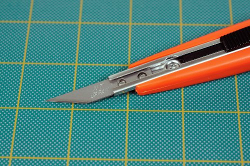 NT Cutter Multi-Use Plastic Cutter with Plastic Cutting Blade and Precision Knife Blade, 1 Cutter (M-500P) - Thumbnail 3