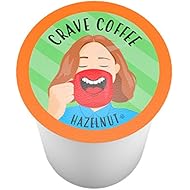 Crave Coffee Single-Cup Coffee for Keurig K-Cup Brewers, Hazelnut, 40 Count