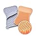 Teal Trunk Silicone Sponge and Scrubber - The Hygienic Sponge for Your Home - Easy to Use, BPA Free Reusable Multipurpose Household Dish Scrubber, Coral/Grey - 2 Pack