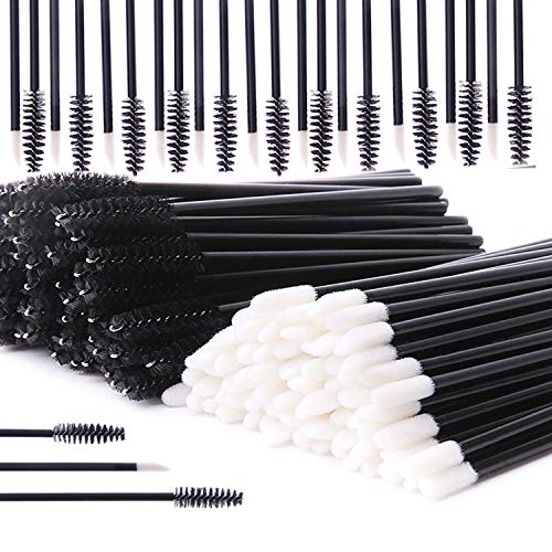INFILILA 200Pcs Disposable Makeup Applicators Kit-100Pcs Mascara Wands,100Pcs Lip Applicators,Mascara Lipstick Makeup Brushes Eyelash Lip Gloss Brushes Applicators,Cosmetic Tool - Thumbnail 7