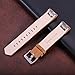 bayite Leather Bands Compatible with Fitbit Charge 2, Replacement Accessories Straps Women Men, Suede Brown