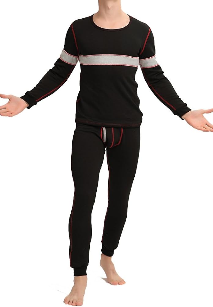 Louis Rouse Men's Thermal Underwear Set Fleece Inside Added at  Men’s Clothing store