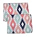 Bacati - 2 Pack EMMA AZTEC KILIM Printed GIRLS 100% Cotton Universal Baby US Standard Crib or Toddler Bed Fitted Sheets (CORAL MINT NAVY)