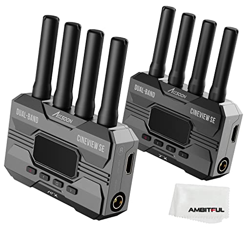 Accsoon CineView SE Wireless Transmitter Receiver, HDMI SDI Dual Band Video Transmission System, Range 350m, Latency 0.05sec And 1080PHD Video, Support 4 Devices, Compatible With CineView 2 SDI/HE - View #4