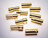 Generic 5.5mm Gold Bullet Connector for RC Battery ESC Motor Plug (Pack of 5 Pairs)