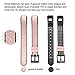 bayite Replacement Leather Bands for Fitbit Alta and Alta HR New Style Pink