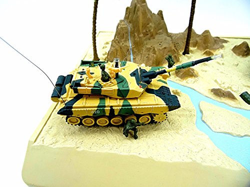 RC Battling Tanks -Set of 2 Infrared Radio Remote Control Battle Tanks with Play Terrain and Military Army Action Figures - RC Tanks - Thumbnail 2