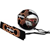 Uplete Hands-Free Adjustable Soccer Ball Trainer &ndash; Fits Ball Sizes 3, 4, &amp; 5 &ndash; Soccer Practice Tool for Shooting, Passing, Juggling, Throw Ins &ndash; Portable Training Aid for Field Players and Goalies