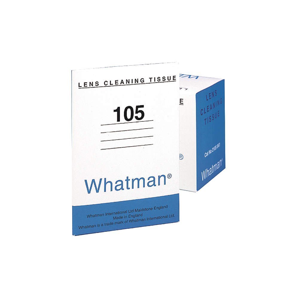 Whatman 625-Pack Lens Cleaning Tissue, Grade 105, 15cm x 10cm, Soft, High Absorbency, Fibre-Free, Neutral Density