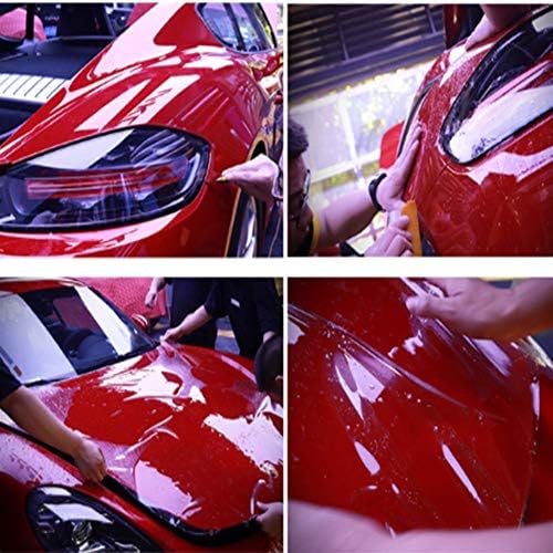 プレゼントを選ぼう 車ステッカー カーアクセサリ 車体は3層カープロテクトフィルムと保護フィルムの自動アンチスクラッチフィルム100 透明な車の 保護ステッカーをペイント Diyステッカー Size 1 52x5m まとめ買い