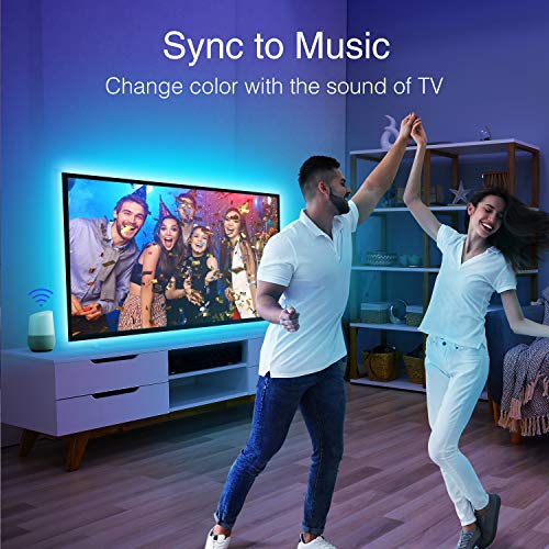 NITEBIRD TV LED Backlight, 9.2 Feet USB Smart Led Strip Lights Kit Works with Alexa Google Home
