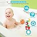 Bath Toys for Toddlers Babies Kids 1 2 3 Year Old Boys Girls Bathtub Toys Bath Wall Toy Fill Flow and Spin with 1 Mini Sprinkler 2 Toys Cups Strong Suction Cups Bath Toys Bath Toy