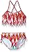 Kanu Surf Girls' Little Kelly Fringe Bikini Swimsuit, Pink, 6