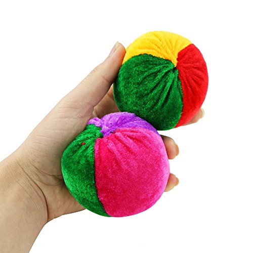 Neworkg 12 Pack Soft Velvet Bean Bags - 3 inches - Fun Sports Game Bean Bag Carnival Toy Bean Bag Toss Game - Thumbnail 3