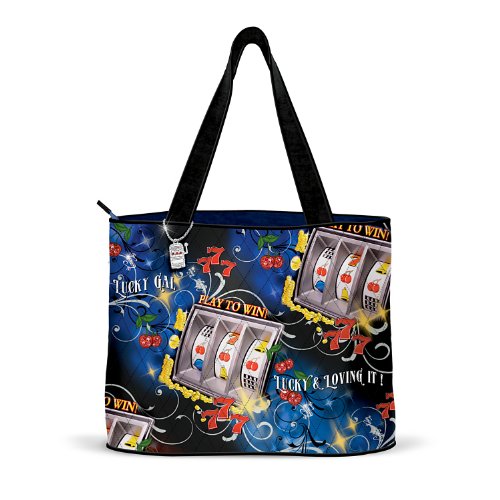 Lucky And Loving It Slot Machine Tote Bag by The Bradford Exchange Bags & Cases Store