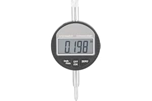 WALFRONT Dial Indicator Gauge, 0-12.7mm/0.5 Dial Test Gauge Electronic Indicator Gauge DTI 0.01mm/0.0005 Digital Dial Indicator Gauge