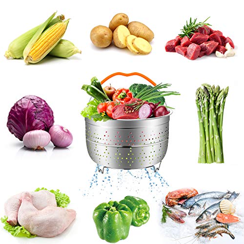 Accessories for Instant Pot, 20 Pcs Pressure Cooker Accessories Set for 5,6,8 Qt, 2 Steamer Baskets, Non-stick Springform Pan, Egg Bites Mold, Egg Steamer Rack, Kitchen Tong, Spatula, Oven Mitts