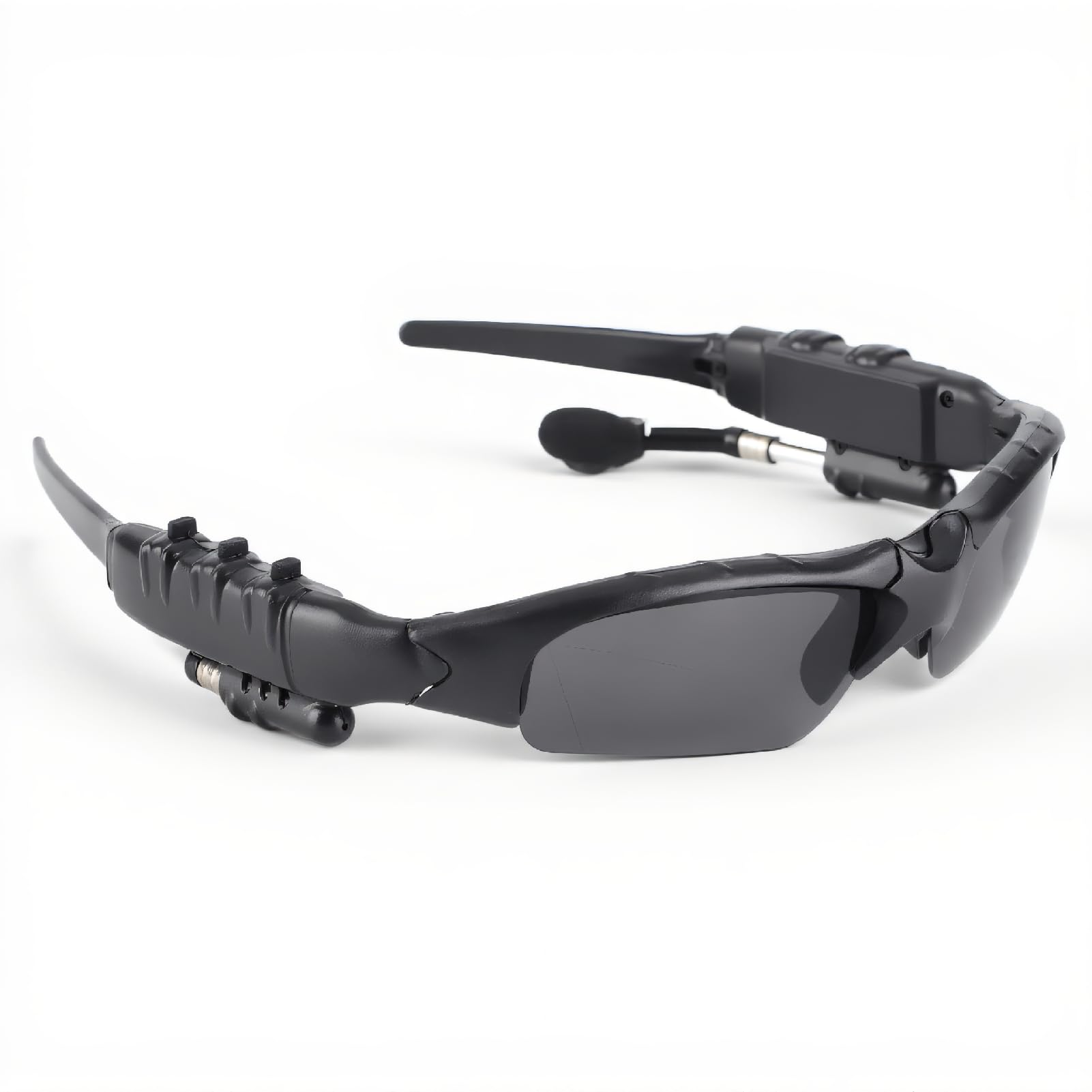 ASHATA Smart Wireless Bluetooth Sunglasses, Removable Polarized Sports Sunglasses with Stereo Handsfree Headset, Bluetooth Headset Sunglasses for Cycling Driving