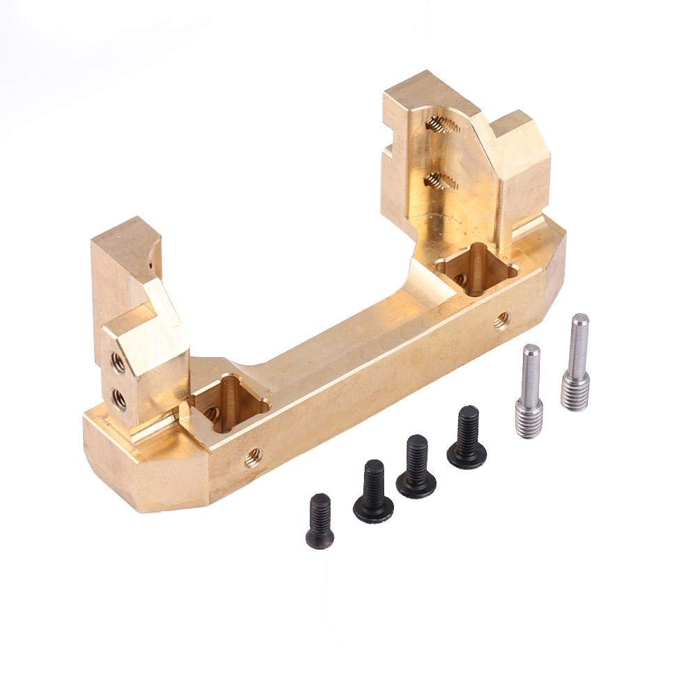 RC Car Bumper, Brass Front Bumper with Mount Model Vehicle Bumper Bracket for Traxxas RC Crawler Car