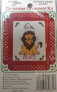 Amazon.com: Lion and Lamb Peace - Counted Cross Stitch Kit
