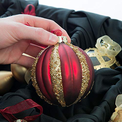 [Adjustable Christmas Ornament Storage Box with Dividers] - Deluxe Ornament Keeper - (Holds 48 Ornaments up to 6 Inches Tall by Nearly Any Width and Length) | 2 Removable Trays with Moving Separators - Thumbnail 7