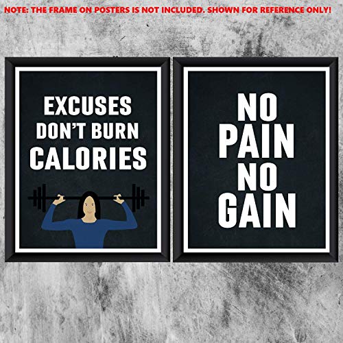 Gym Posters for Home Gym Decor Motivational Posters for Gym Workout Posters for Home Gym