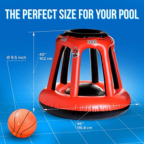 BESTKID BALL Swimming Pool Basketball Hoop Inflatable Basketball Hoop
