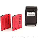 YN4L® 2x 1800mAh battery for HTC EVO SPRINT 4G; EVO SHIFT 4G; Droid incredible 6300; HTC TOUCH PRO2 T7373 + Dock Charger