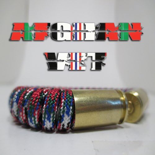 Afghan Vet Paracord Bullet Casings Bracelet