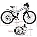Bestlucky 26” Electric Bike with Removable 36V 8Ah Lithium-Ion Battery, Electric Mountain Bike for Adult (US Stock) (26″-Foldable-White)thumb 2