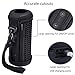 Zaracle JBL Flip 4 Case, PU Carrying Sleeve Case Travel Pouch Bag Protective Cover for JBL Flip4 Waterproof Portable Bluetooth Speaker (Black)