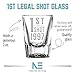 1st Legal Shot Glasses (Customized)