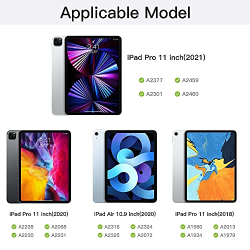 iPad Pro 11 Inch 2021 Case with Keyboard, Smart Magic Keyboard for iPad