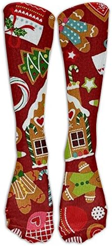 Christmas Gingerbread Unisex Fun Pattern Crew Socks Dress Socks For Women &amp; Men