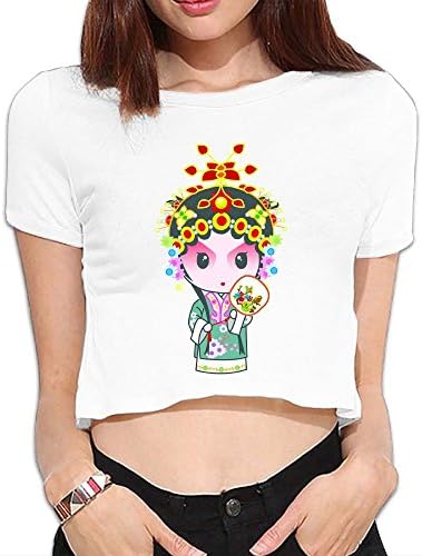 Chinese Peking Opera14 Funny Husky Style Simple Innovative Upper Body Comfortable Womens Exposed Umbilical T Small