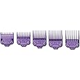 Andis 01410 Master Dual Magnet Small 5-Comb Set Designed for MBA, MC-2, ML, PM- And PM-4, Purple