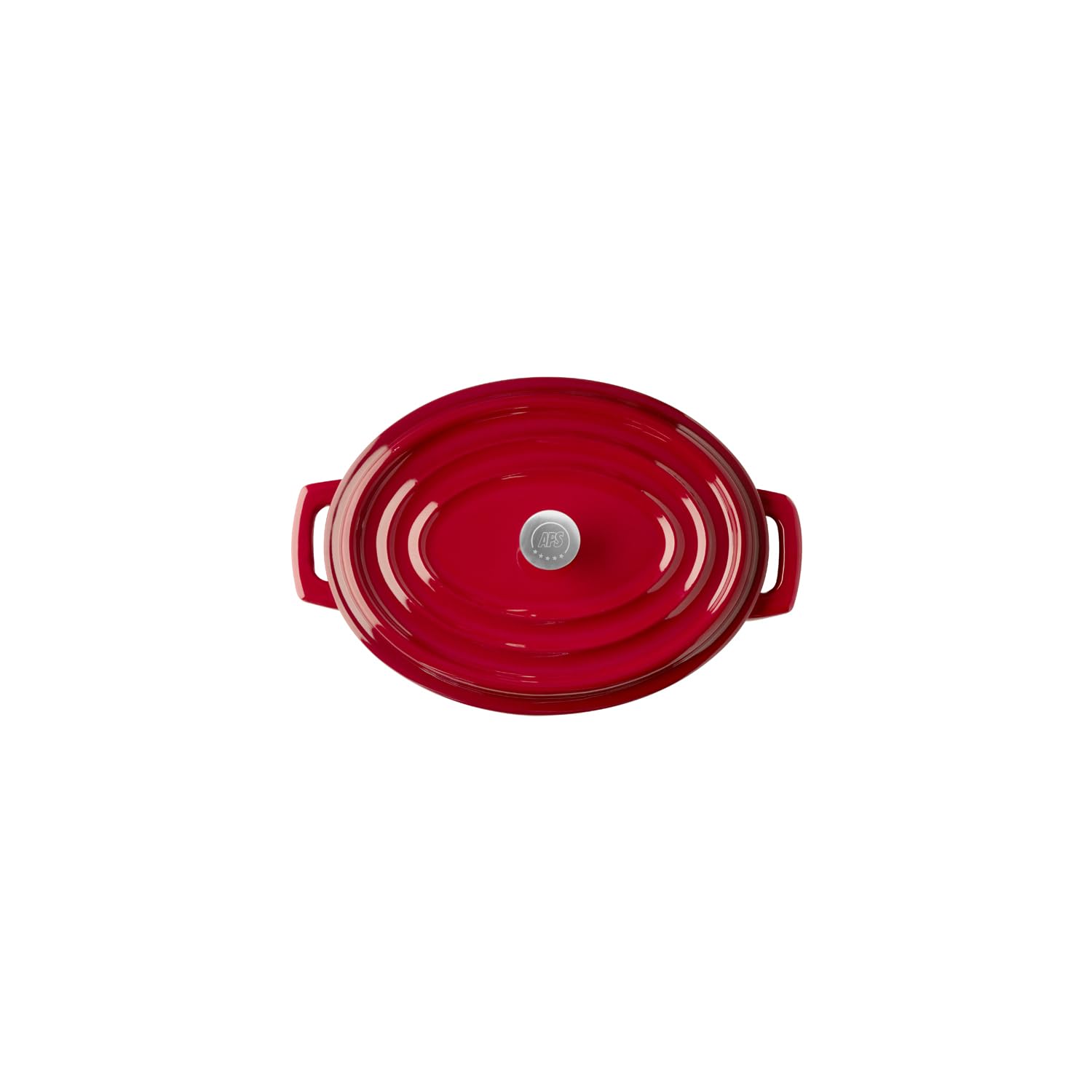APS 88333 Mini-Topf mit Deckel 5 STARS - Gusseisen emailliert, 0,45 Liter, rot, induktionsgeeignet 3