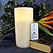 FLAMELESS PILLAR CANDLE WITH REMOTE Control by LED Lytes, Single Tall Battery Candle, 4x 8