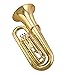 Glory Brass GTU3 3 key B Flat Tuba, Gold finish, with Mouthpiece,Case and Glove,Click to check more choice