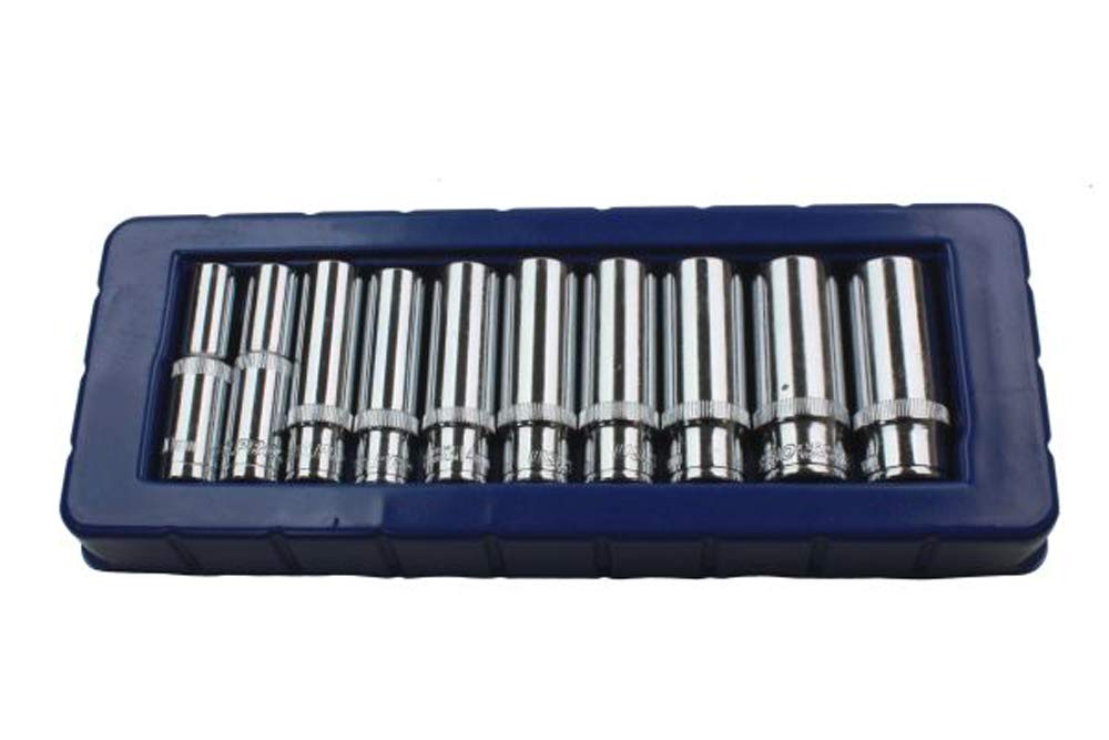 US PRO 10pc 3/8'' DR Deep Sockets Set 10-19mm 3237