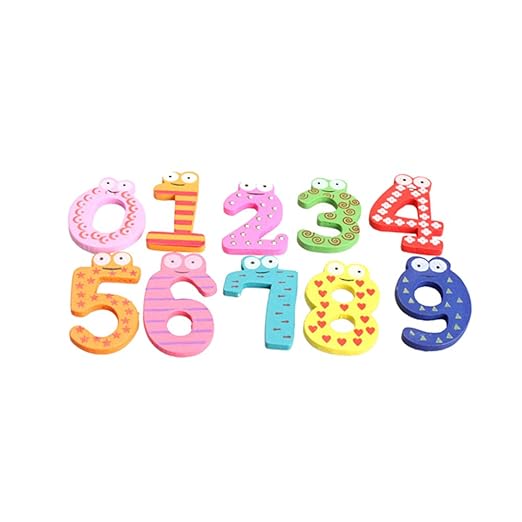 Naisidier Funky Divertido Colorido números magnéticos de Madera ...