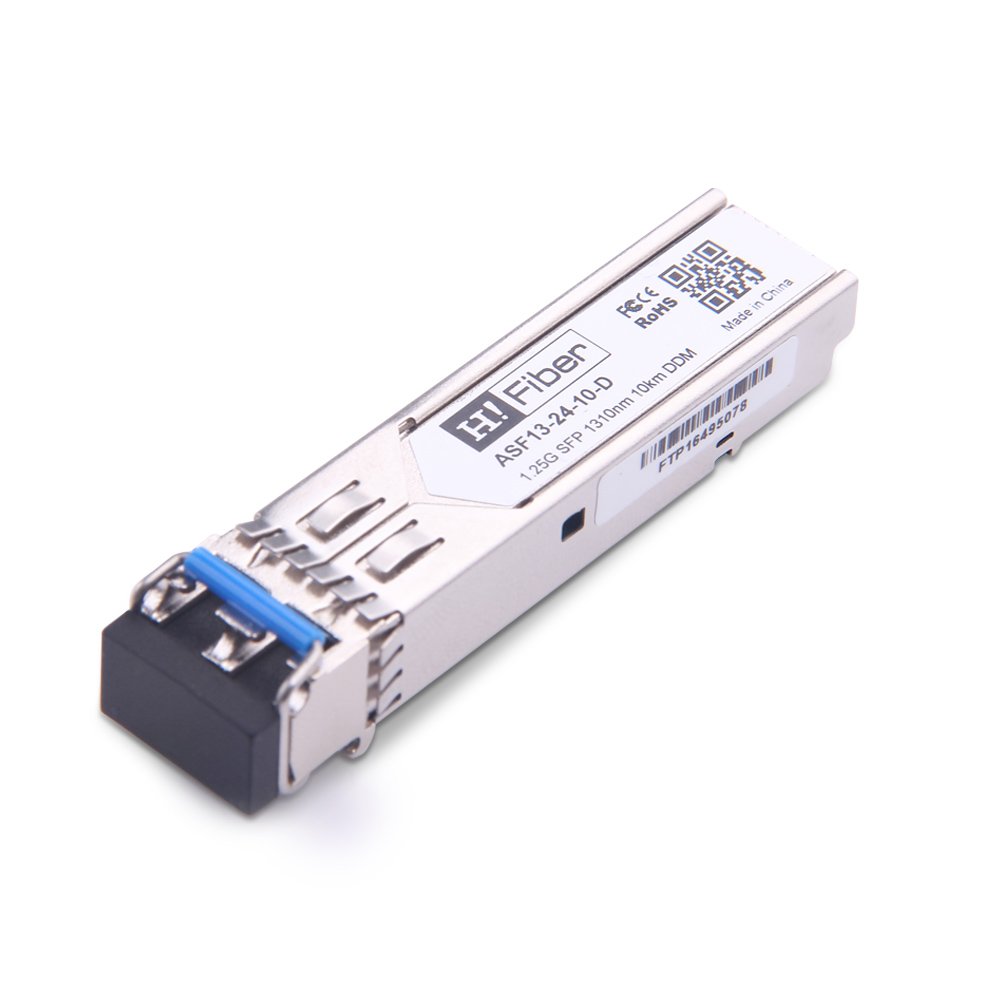 Network Transceivers ,10 Pack SMF, 1310nm, 10km, Dual LC DOM SFP